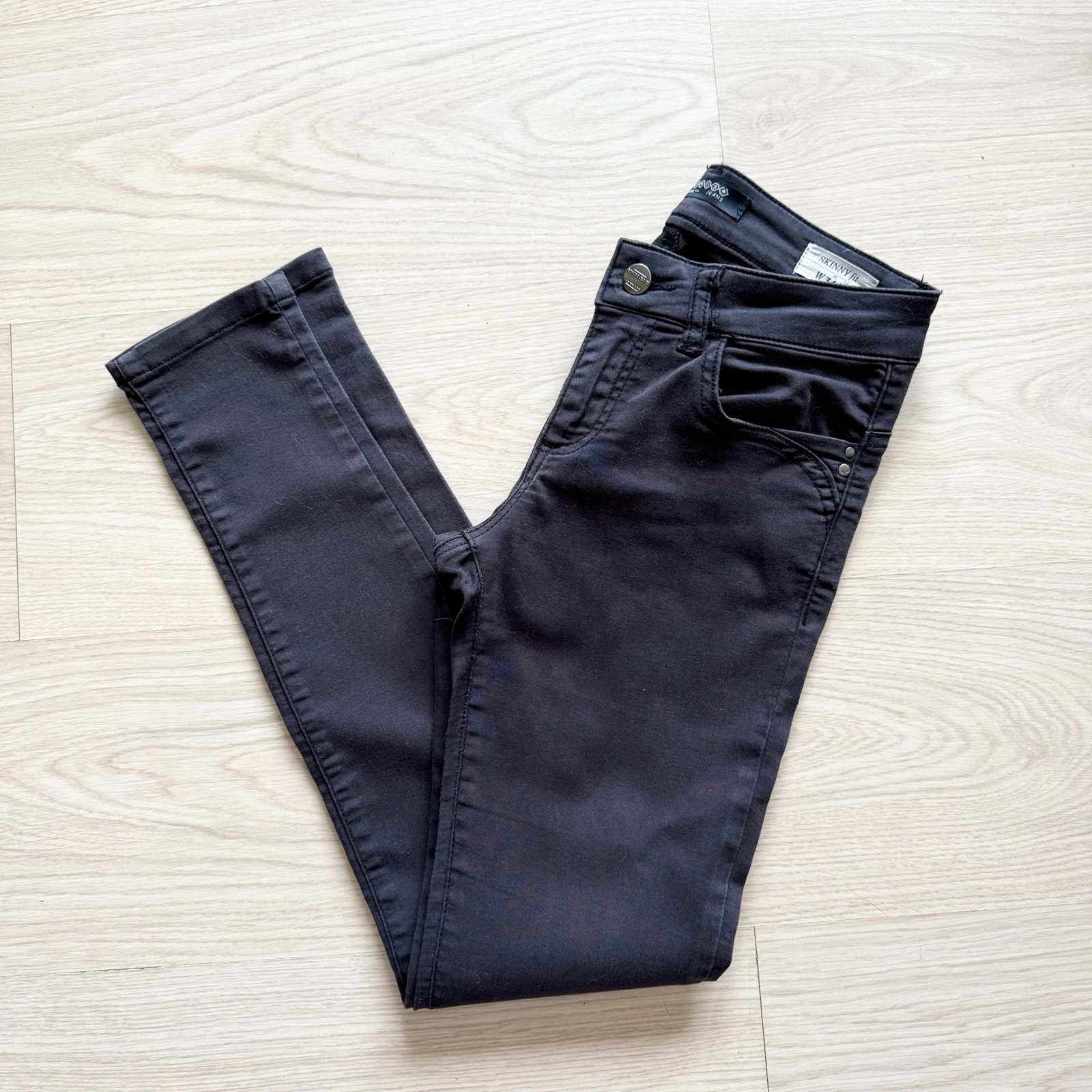 Black slim skinny pants Bonobo size 34 XS – photo 2